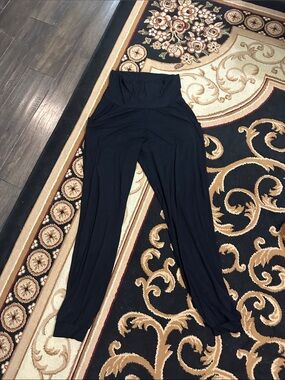 XS lightweight commando joggers Black High-Waist Women’s Stretch Lounge Pants